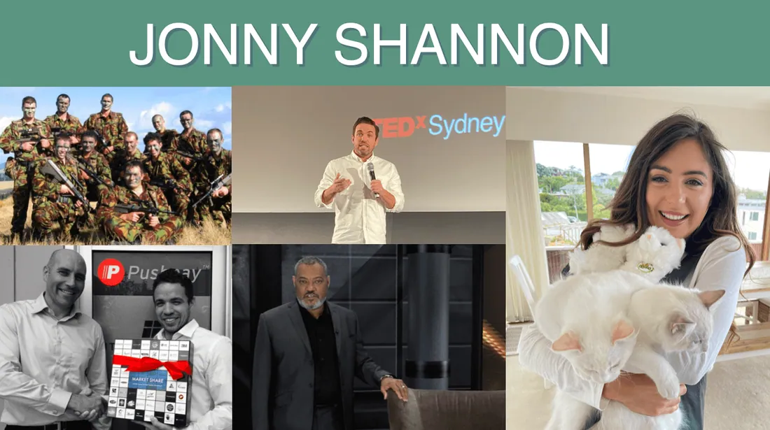 a collage of photos of jonny shannon